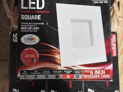 Led square recessed lights