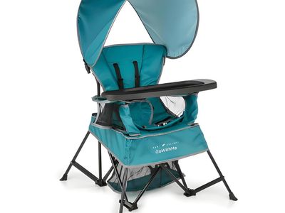 Baby Delight Go with Me Venture Portable Chair | Indoor and Outdoor | Sun Canopy | 3 Child Growth Stages | Teal