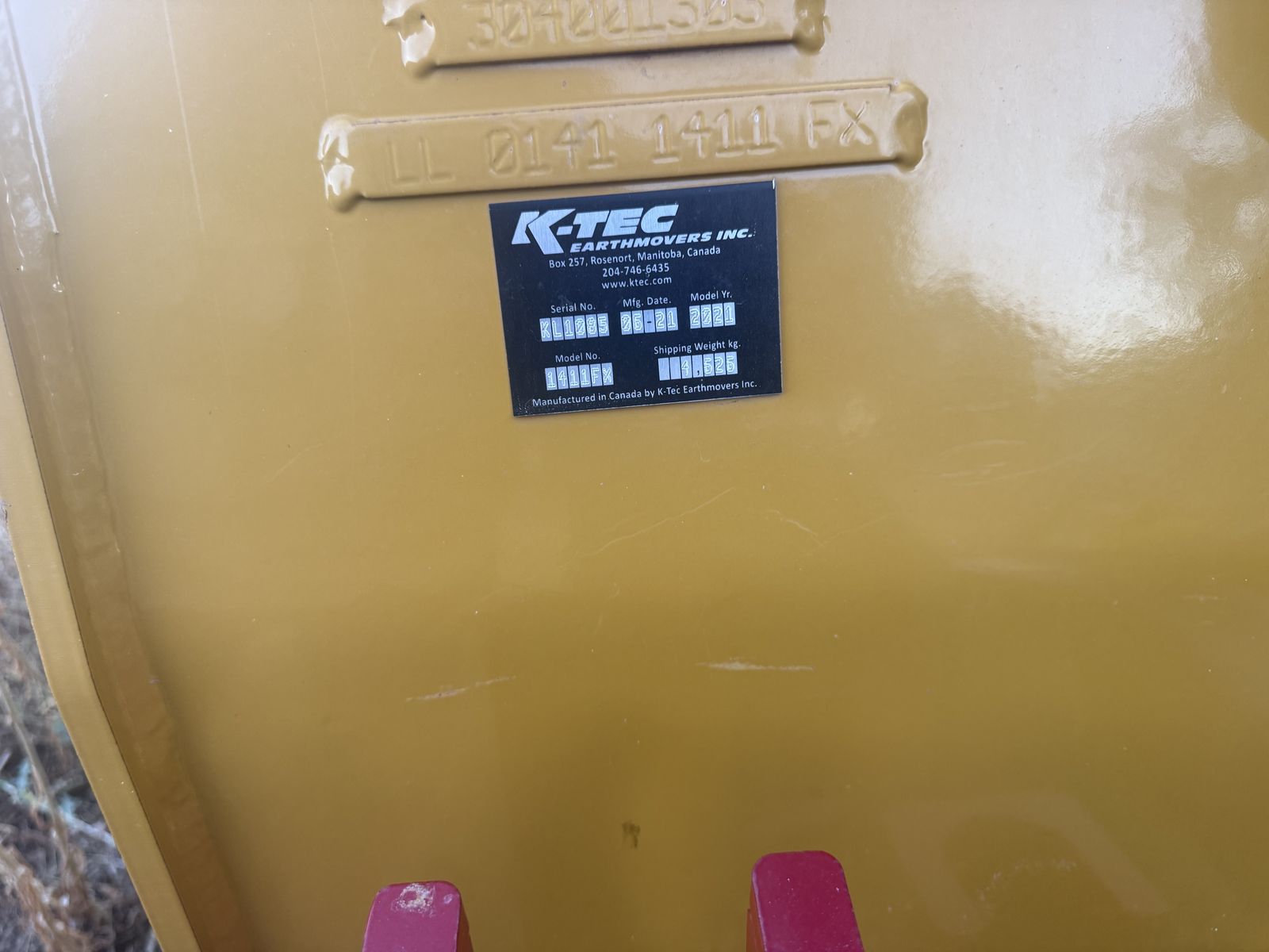 2021 K-Tec 1411 Flex Earth Mover Scraper