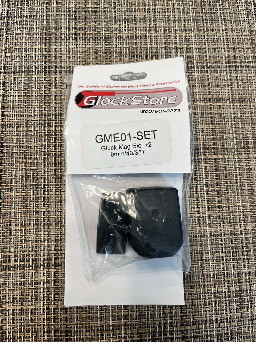 GlockStore GME01-SET Glock Mag Extension +2 for 9mm/.40/.357