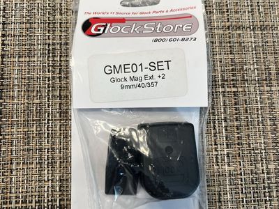 GlockStore GME01-SET Glock Mag Extension +2 for 9mm/.40/.357