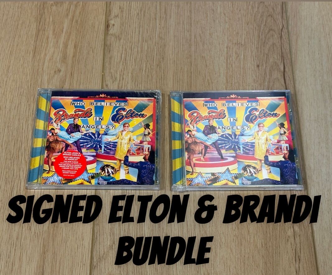 Elton John & Brandi Carlile-SIGNED 2 CD Bundle