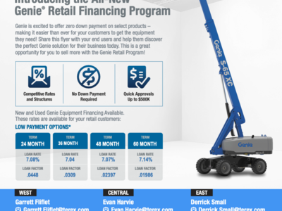 2025 New! *Enclosed Cab* Genie GTH-1056 Forklift Telehandler (id.7307)