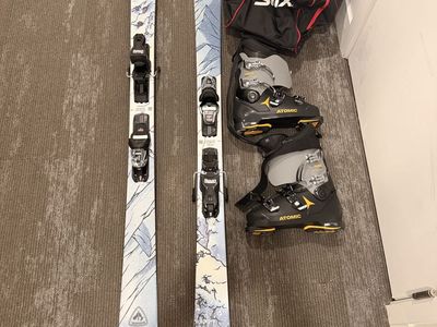 PRICE DROP - Rossignol Skis 170cm, Atomic Hawx Ski Boots, & Swix Ski Bag - Complete Set