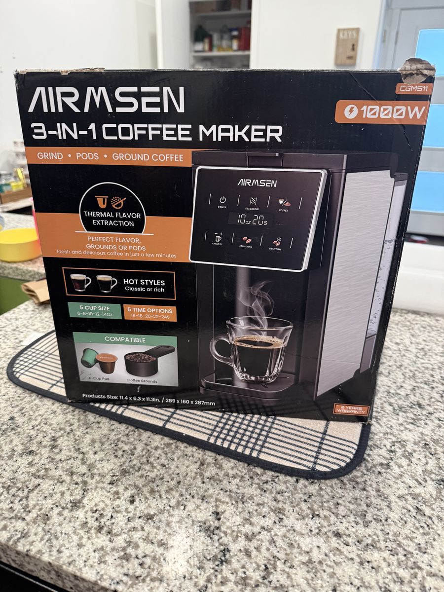 AIRMSEN Coffee Maker Used Only Once