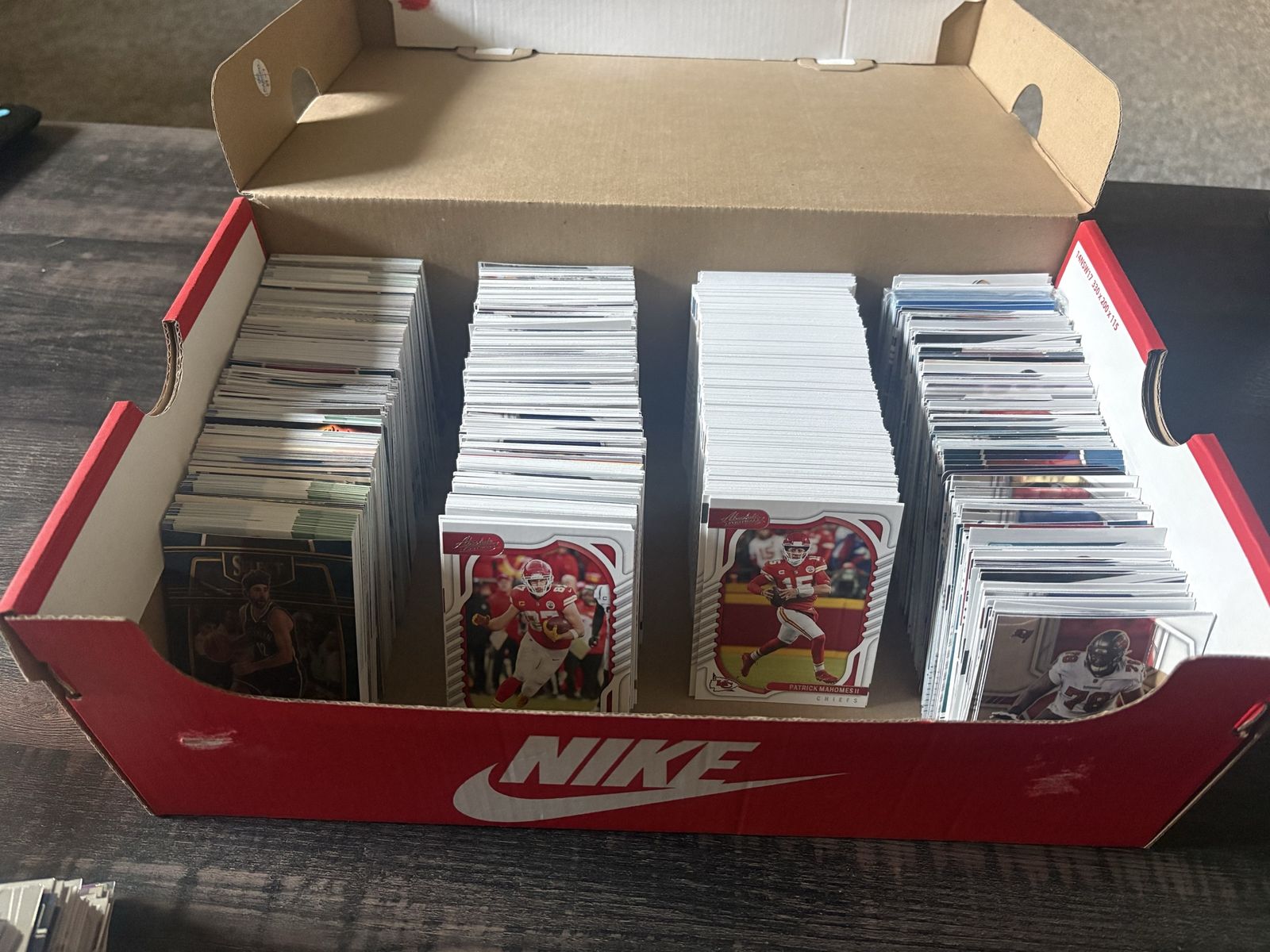 1,000+ Sports Card Lot – NBA & NFL Base Cards – Prizm, Optic, Select & More