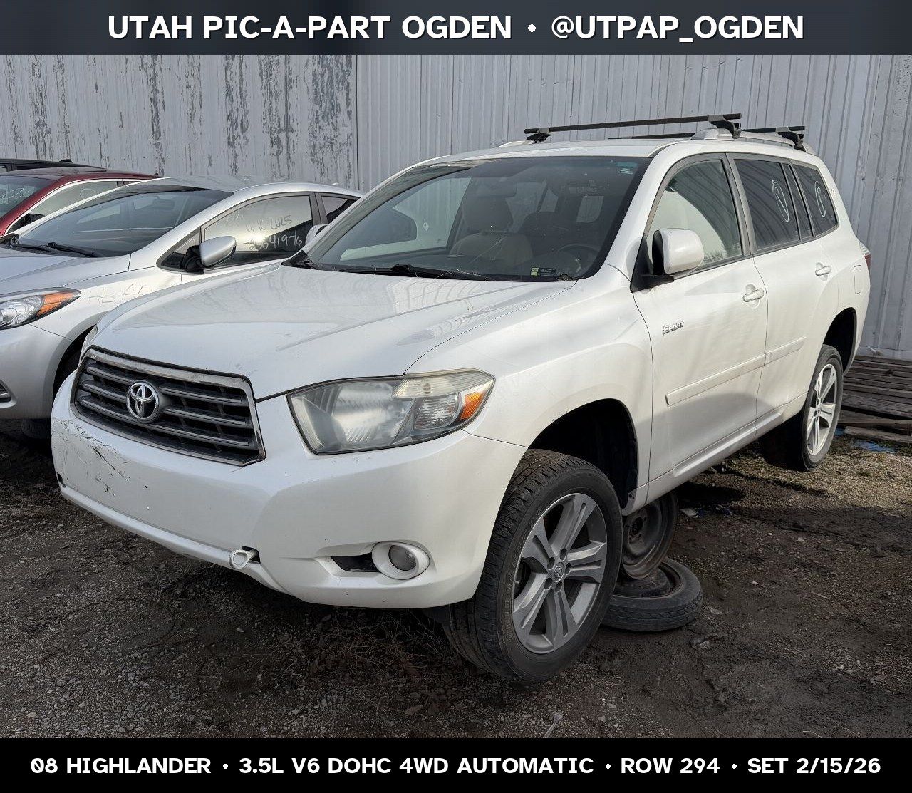 2008 Toyota Highlander Parts - UTPAP Ogden