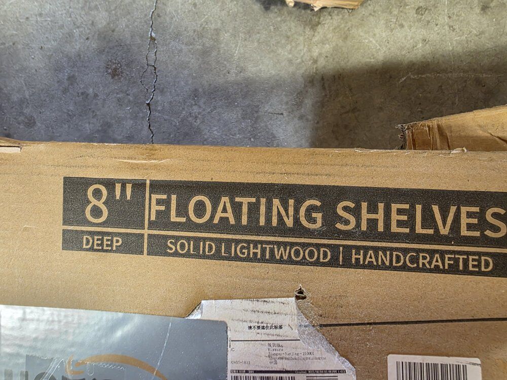 White Floating Shelf