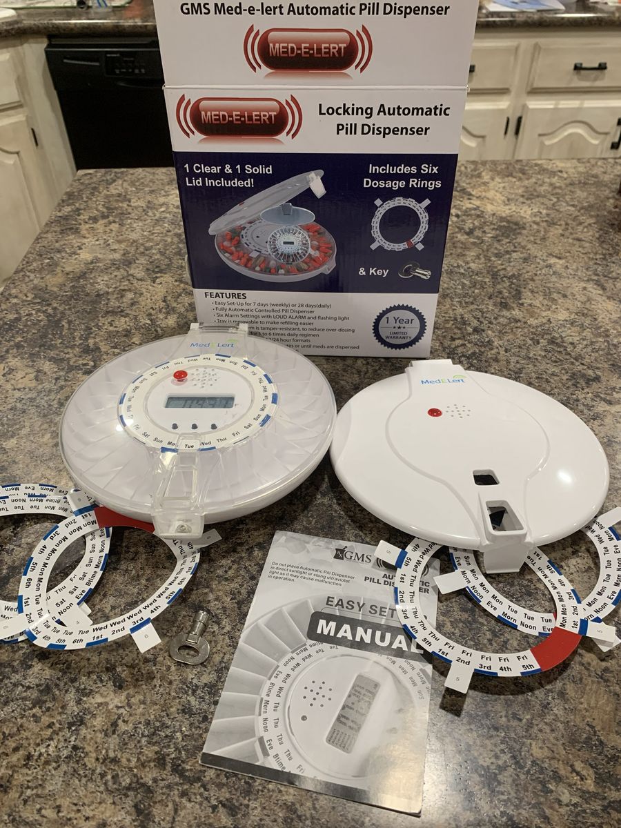 Locking Automatic Pill Dispenser