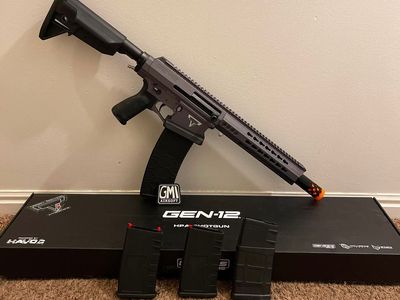 Wolverine Airsoft TTI JW4 Dracary Gen-12 MTW HPA Airsoft Shotgun with Magazines