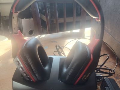 WallarGe wireless headphones/w docking station