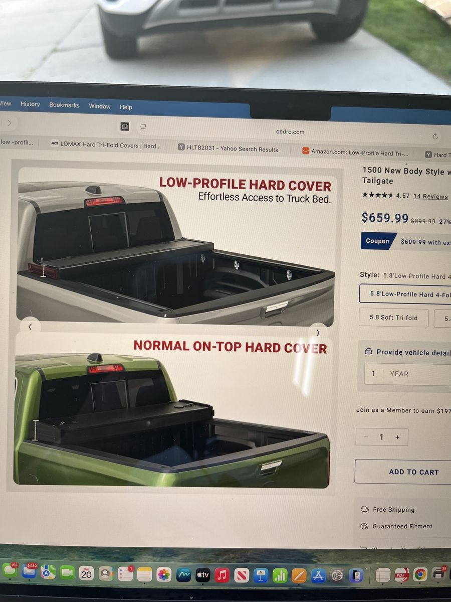 HARD TRI-FOLD LOW PROFILE 5.8 ft Bed
