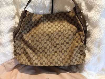 Brown GG Inspired Large Tote Bag NIB