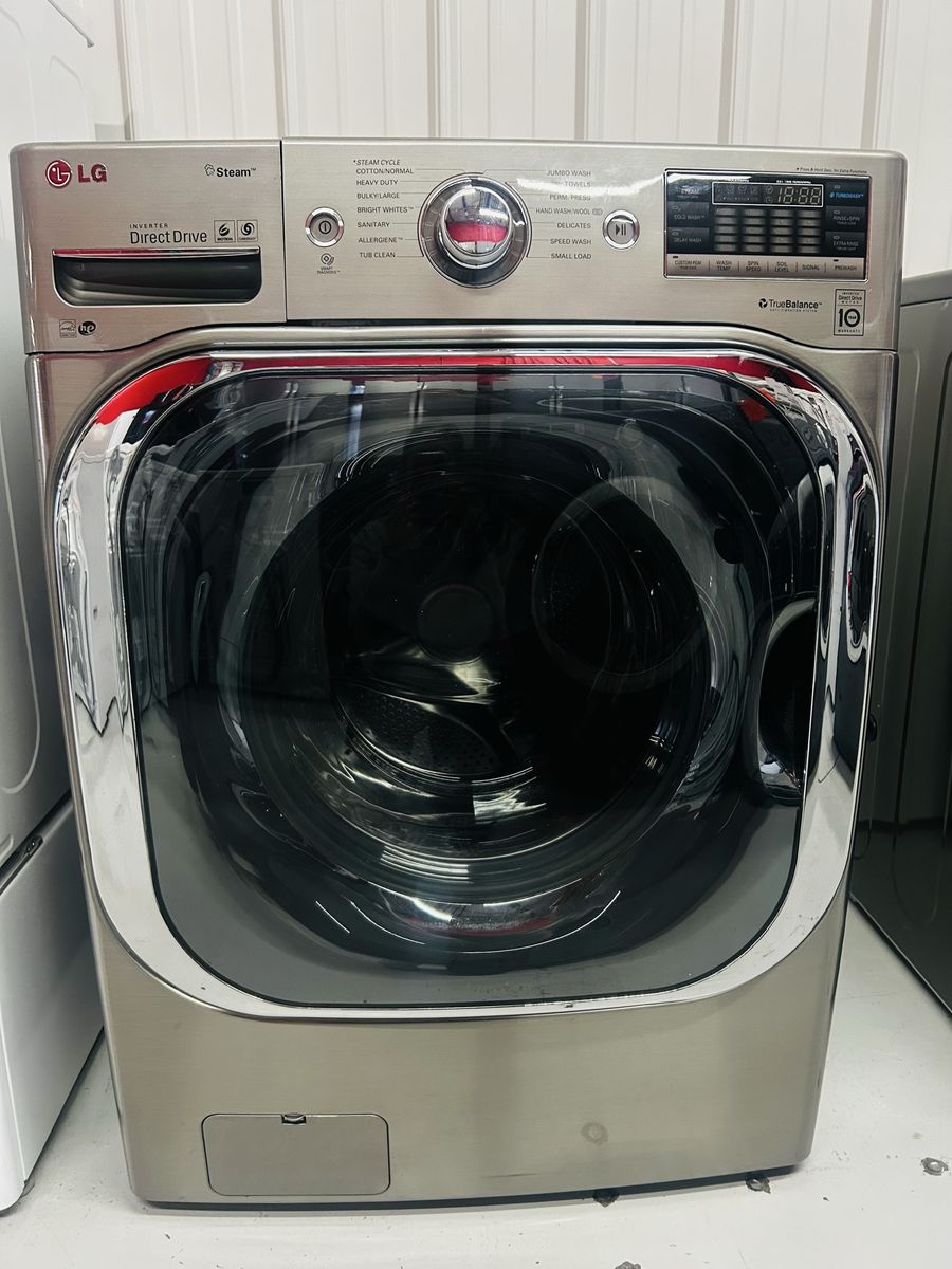 Lg Steam Mega Capacity Front Load Washer 5.2 Cu Ft