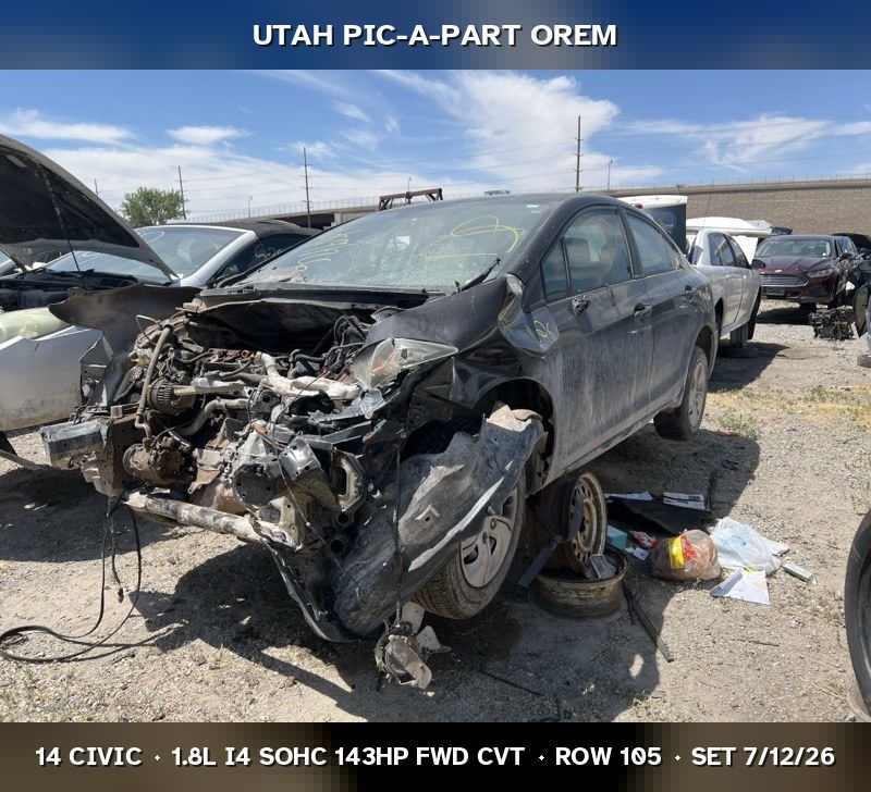 2014 Honda Civic FB Parts - UTPAP Orem