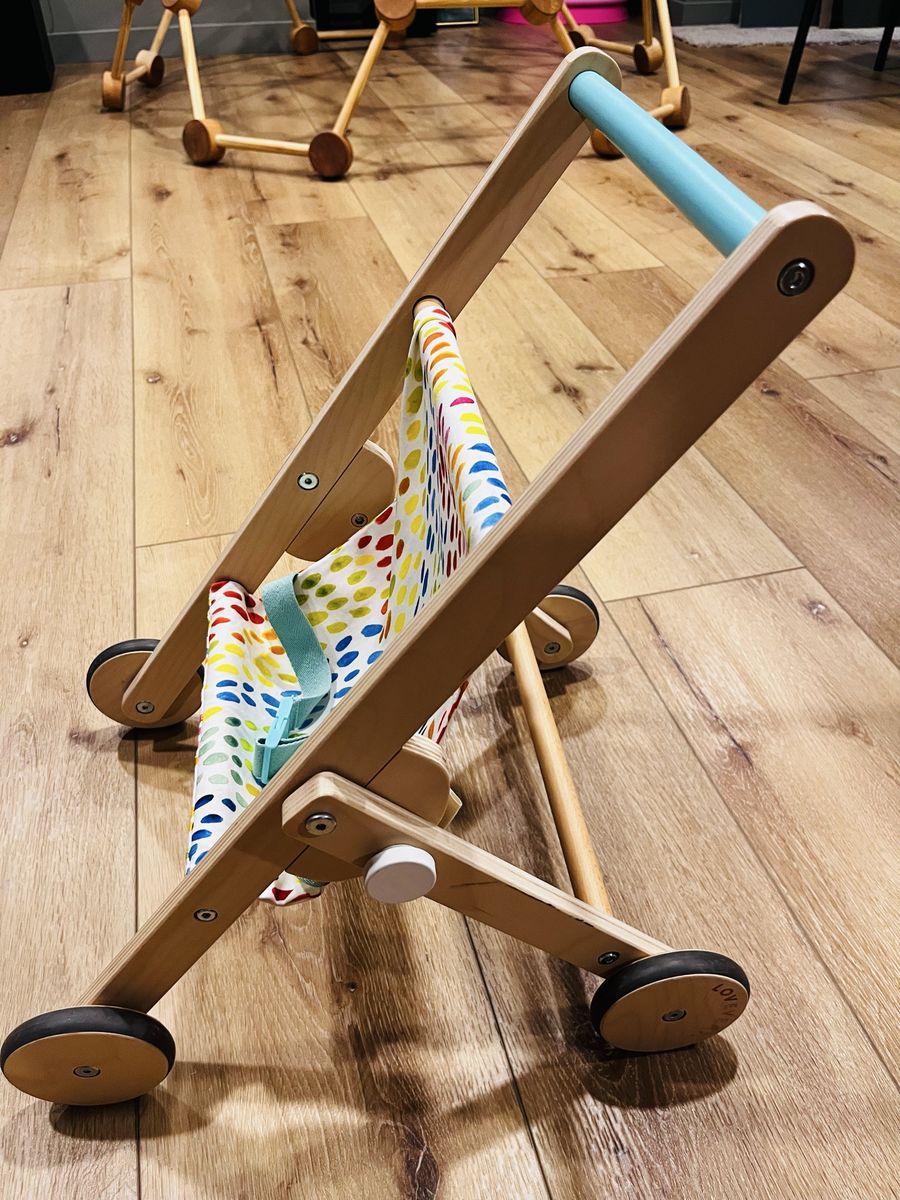 Lovevery The Buddy Stroller Wooden Doll Stroller for Toddlers