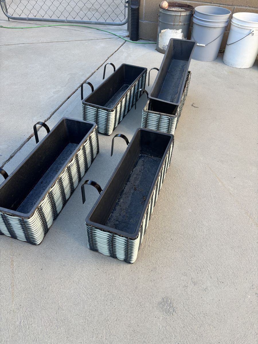Brand New Planter Boxes for Railings or windows.