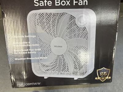 Pelonis 20-Inch Window Safe Box Fan White (PSF20BM1WW)