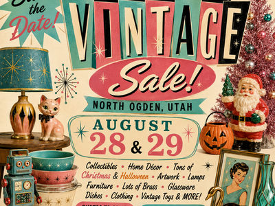 Save the date! 5th annual vintage sale in North Ogden