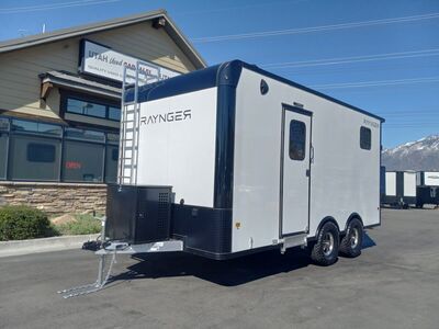 8x18 / 8.5x18 Toy Hauler Travel Trailer Bumper Pull Enclosed Cargo Aluminum Insulated Raynger