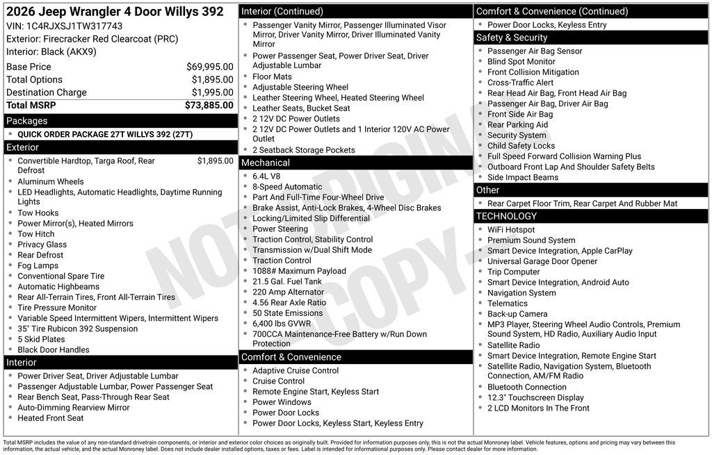 2026 Jeep Wrangler Moab 392
