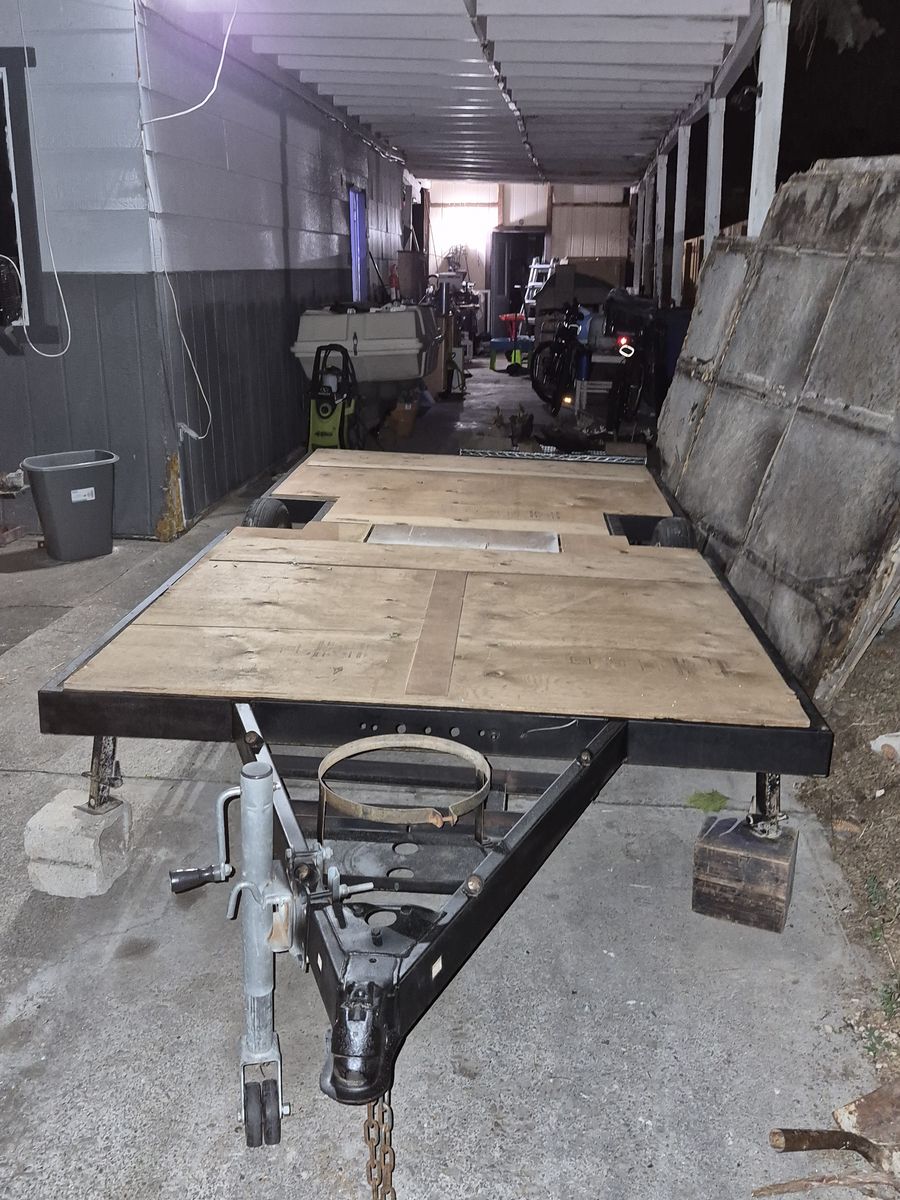Utility Trailer with Wood Deck - Ready for Hauling