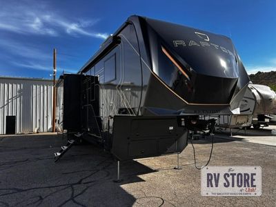 2027 Keystone RV Raptor 441 Toy Hauler Fifth Wheel Front Bedroom|Loft|Outdoor Entertainment|Two Entry/Exit Doors