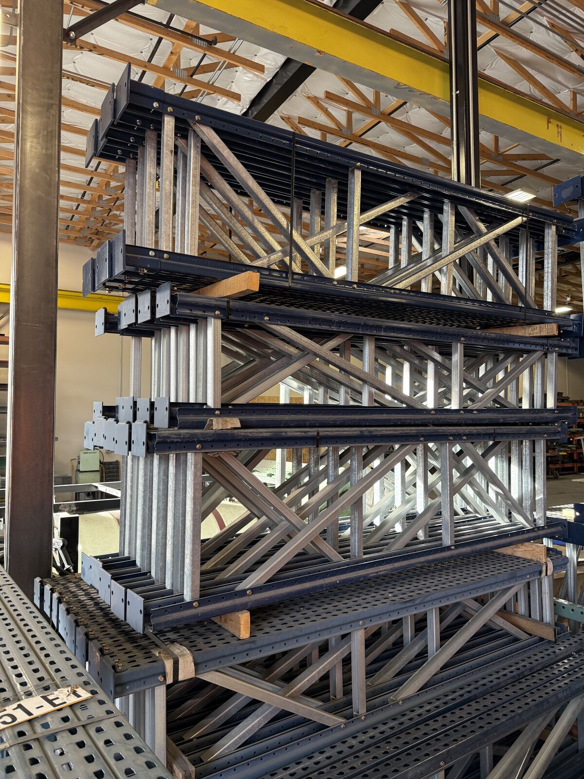 Pallet Racking (NEW-USED) IN STOCK - Uprights 12' x 24" - 8' x 24" - 8' x 18"