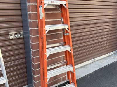 Husky Fiberglass A-Frame Step Ladder in Great Condition - 5 Feet 8 Inches Tall