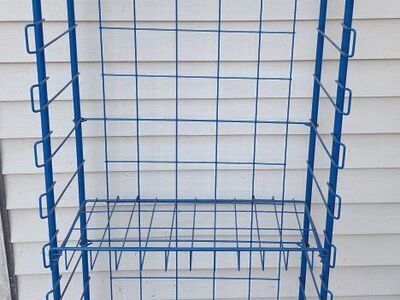 Blue Wire Storage Rack