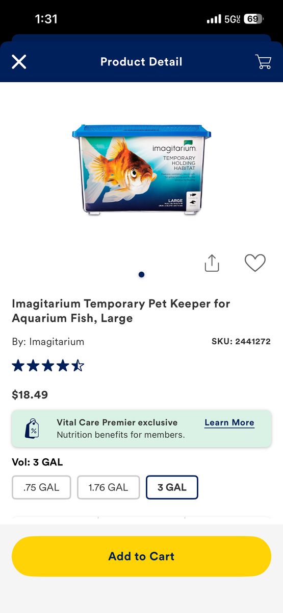 Iso In Need Of A Fish Travel Tank