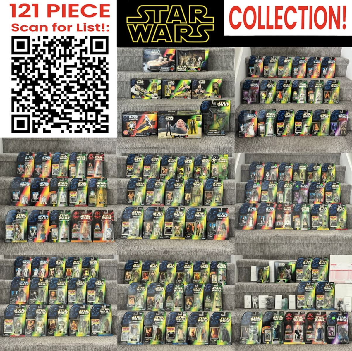 Star Wars POTF2 Collection 115 Figures 6 Vehicles Incl. Mail-Aways 90s Kenner MOC