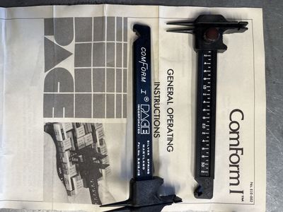 ComForm I by Page Incorporated - General Operating Instructions Manual & Tool