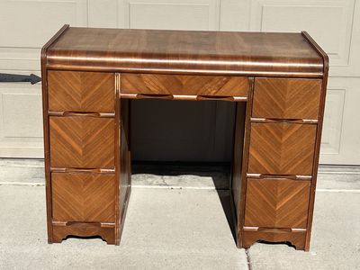 Art Deco Waterfall Desk