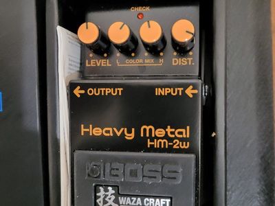 BOSS HM-2w Waza Craft Heavy Metal Guitar Pedal
