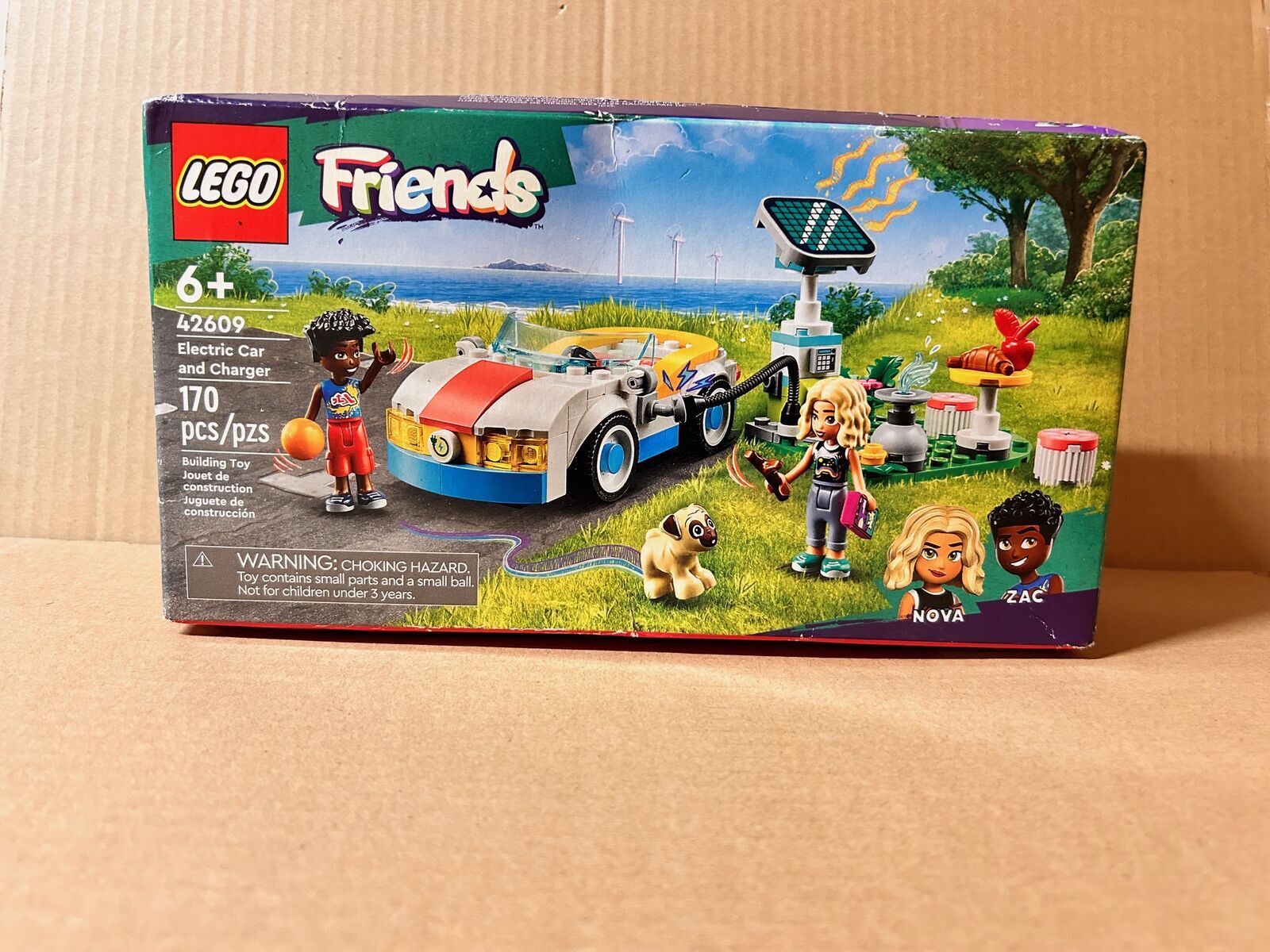 LEGO Friends 42609 - Electric Car and Charger (100% Complete, Retired) NEW
