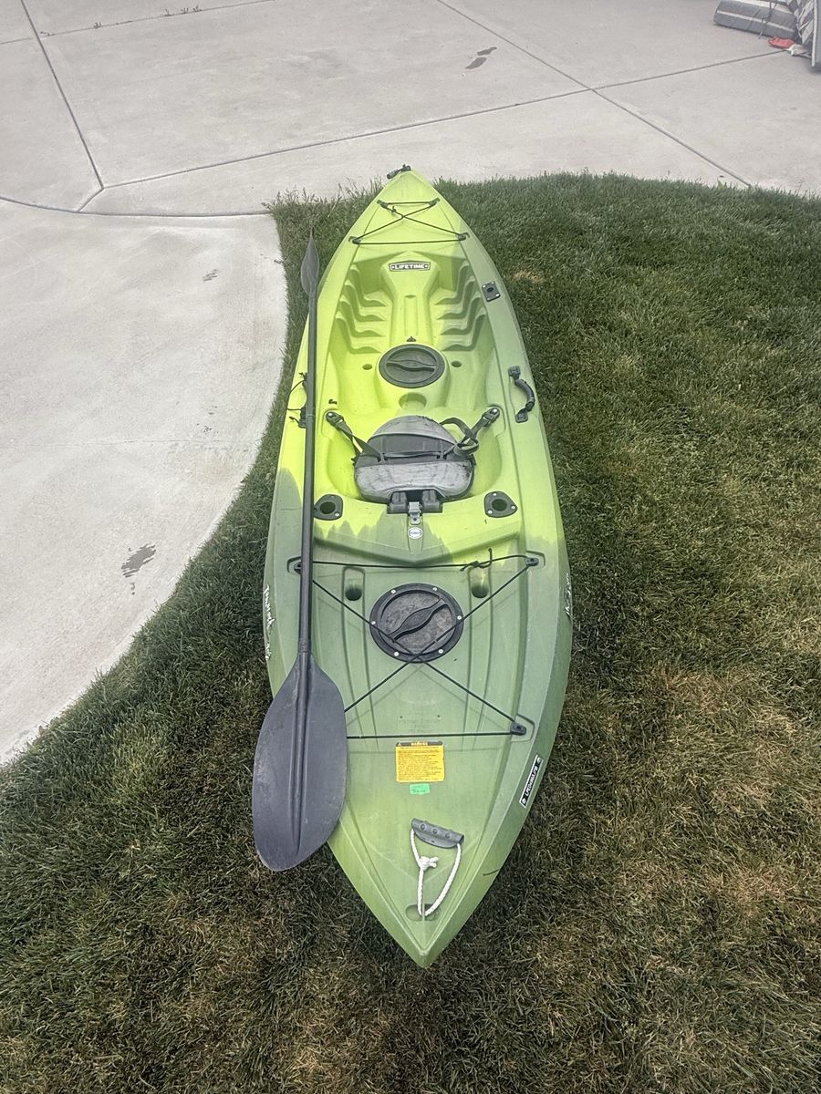 Lifetime Tamarack 10 ft Angler Kayak Sit-on-Top Fishing Kayak with Paddle
