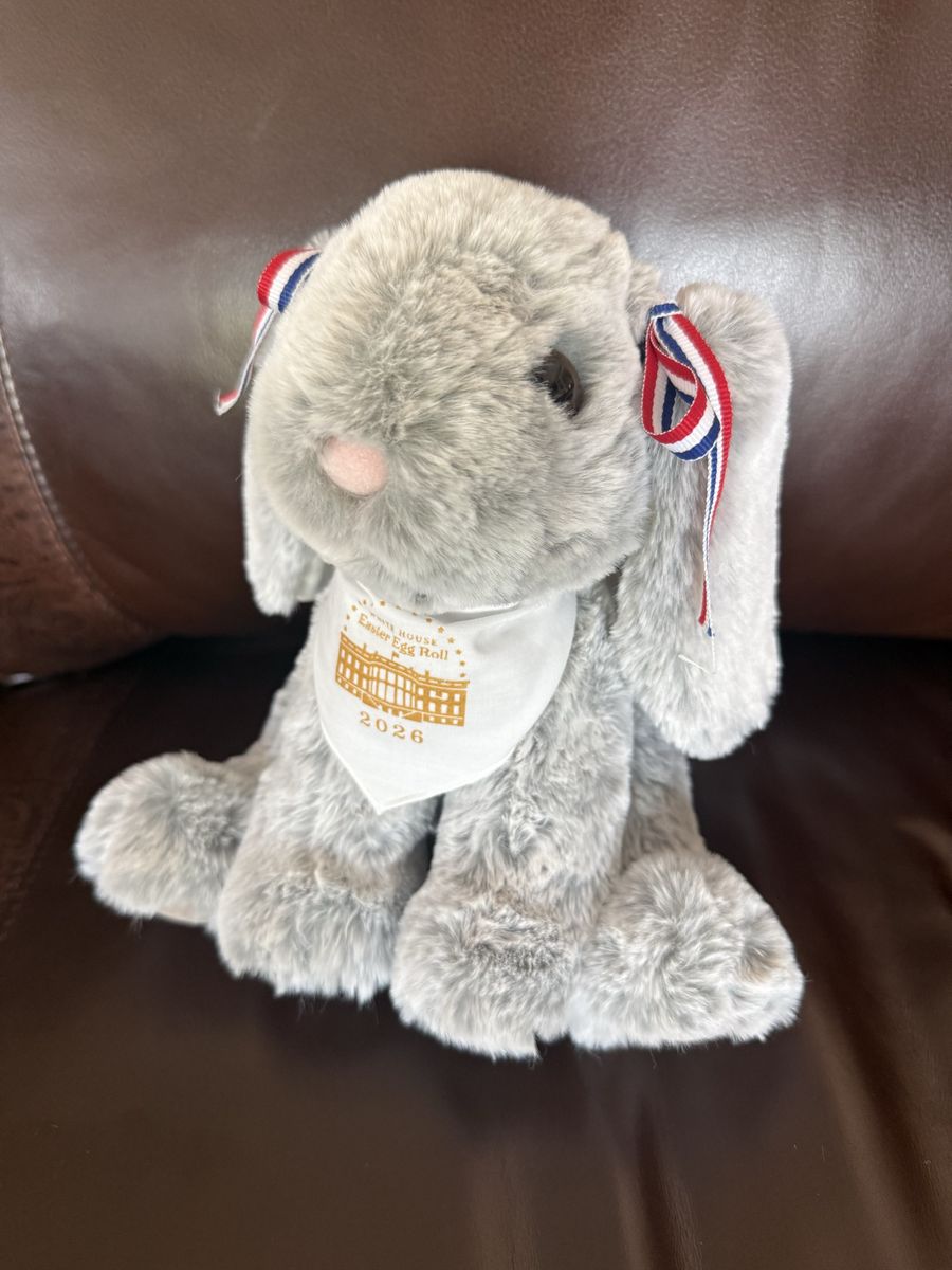 New with tags Douglas super soft White House Easter Egg Roll 2026 bunny! 12”