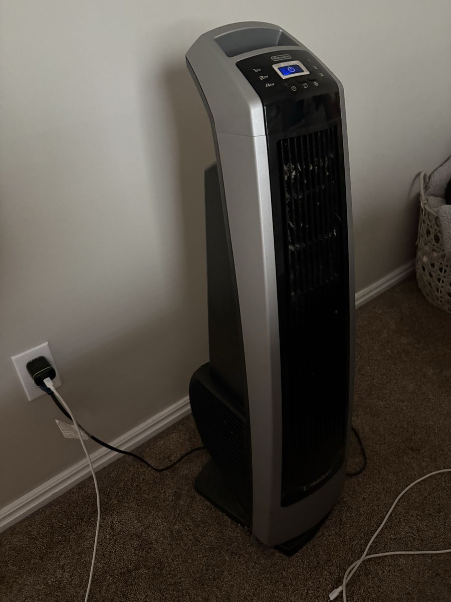 DeLonghi 3-in-1 Portable Tower Fan, Heater & Air Purifier w/ Remote Control