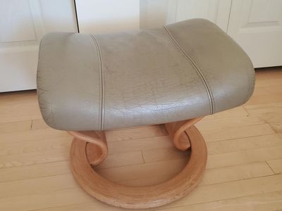 Ekornes Stressless Leather Footstool Ottoman