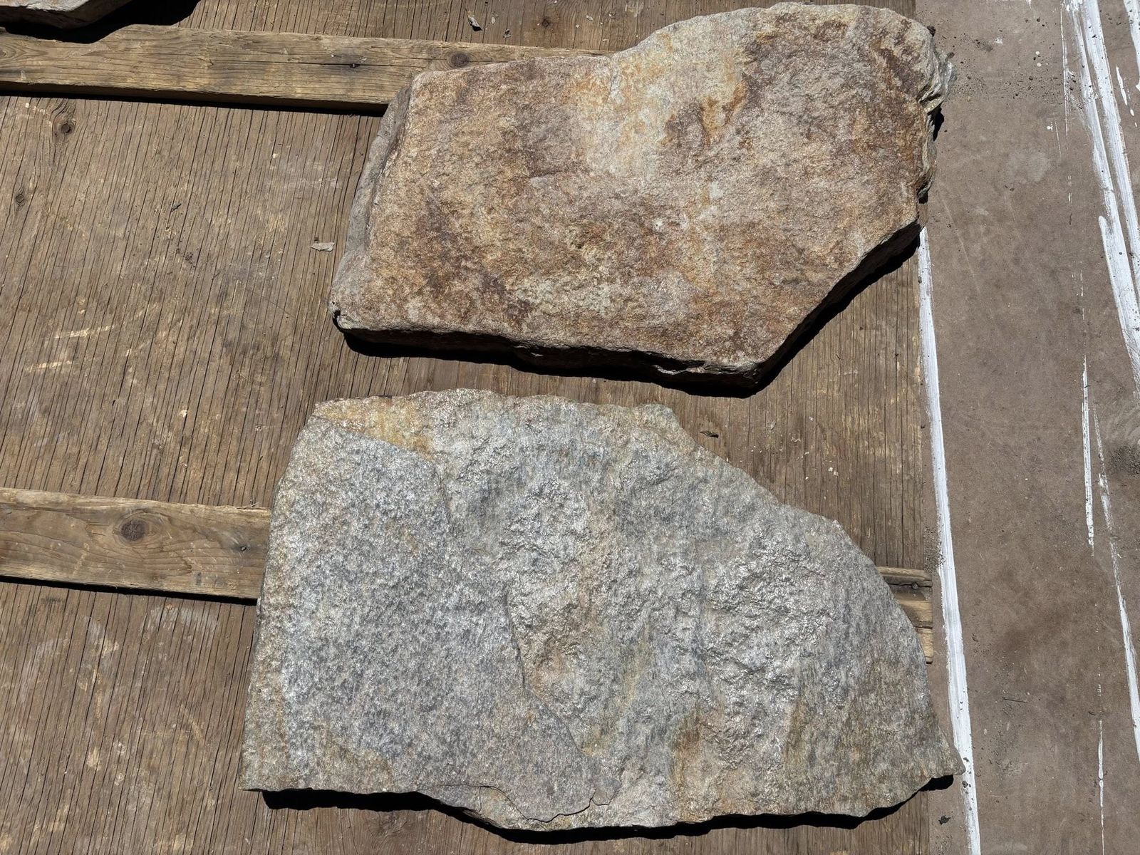 2 extra large quartz flagstone 25" x 16" each
