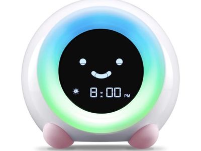 LittleHippo MELLA Children's sleep trainer, alarm clock, sleep sounds machine, night light and nap timer
