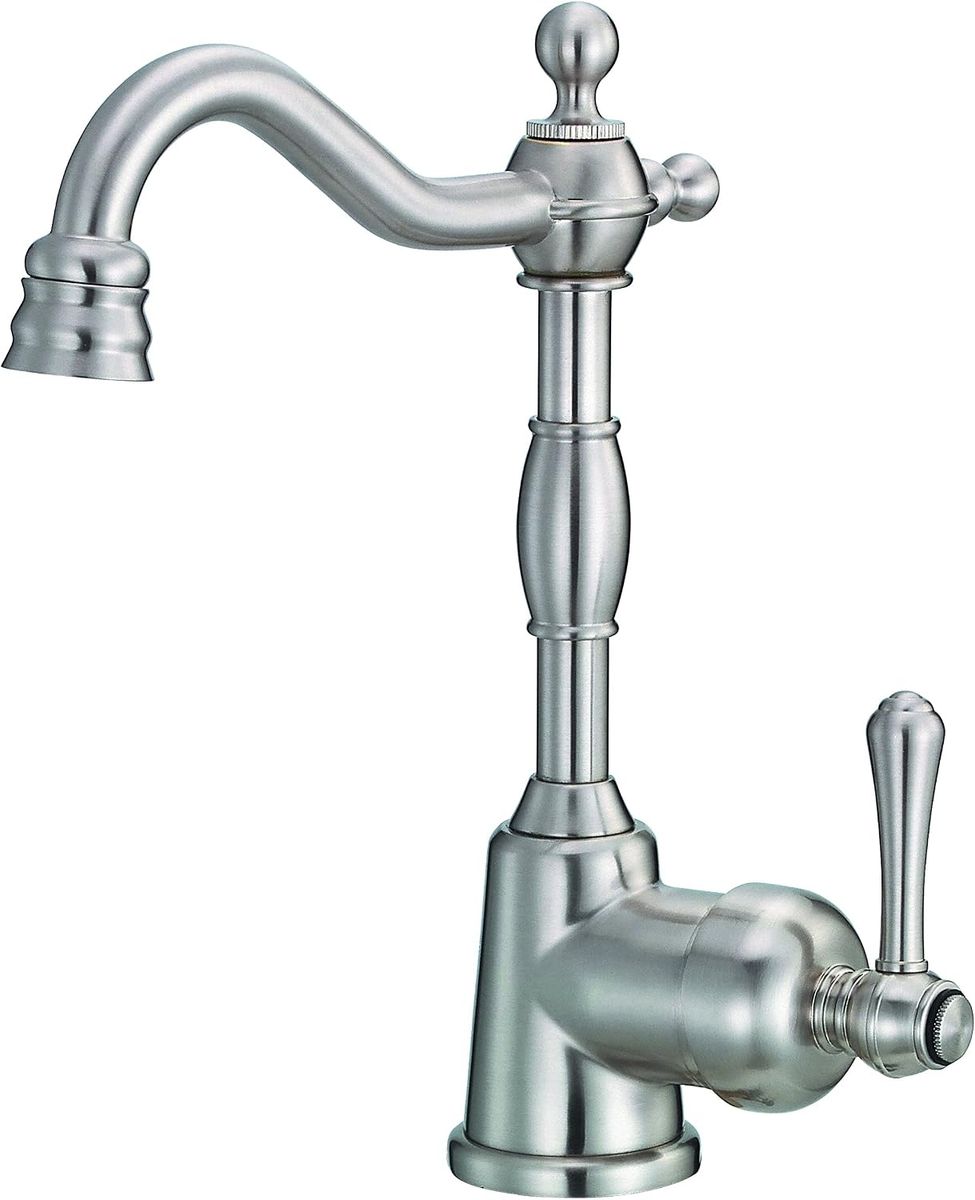 Stainless Steel Gerber Opulence Bar Faucet Single Handle, Swivel Spout 1-Hole Deck Mount