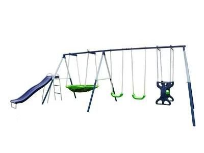 Sportspower Rosemead Metal Swing and Slide Set