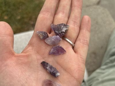 Raw Amethyst Crystals - Mixed Sizes & Shades, Natural Healing Stones