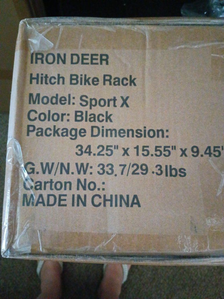 Iron Deer Sport X Hitch Bike Rack - Black