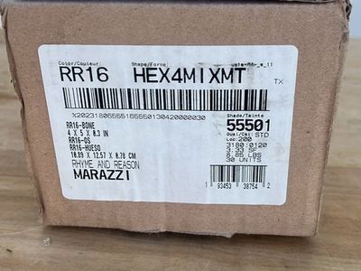 Marazzi RR16 Hexagon Ceramic Wall Tile in RR16-05 Creme/Sand - New Open Box