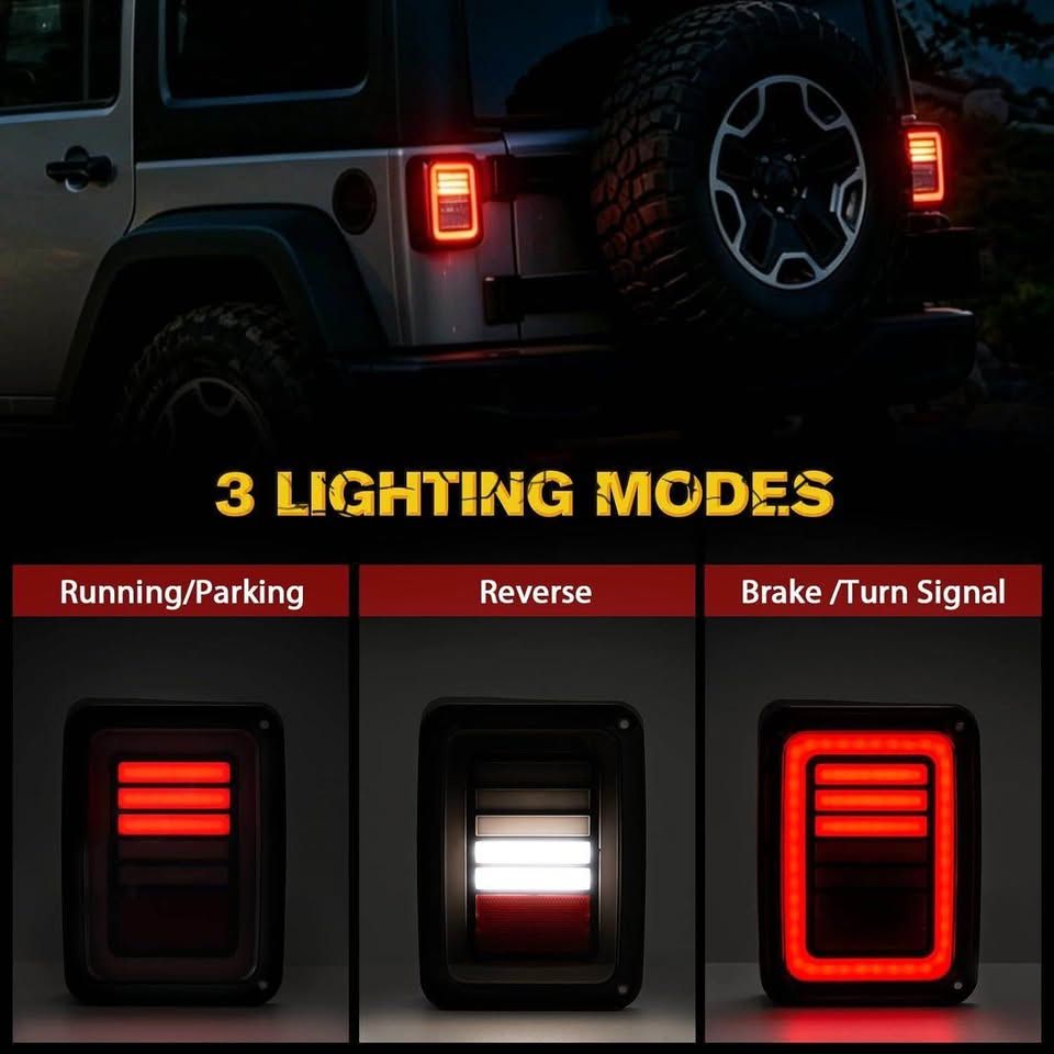 Jeep Wrangler JK LED Tail Lights
