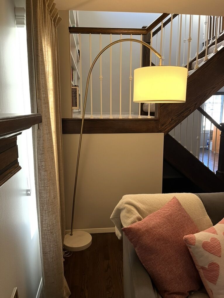 Arched Floor Lamp Brass