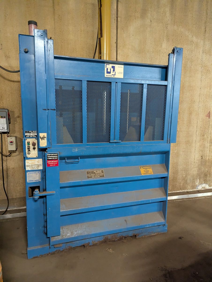Cram-A-Lot (TL Industries) TVB-60-S Heavy-Duty 60" Vertical Cardboard Baler